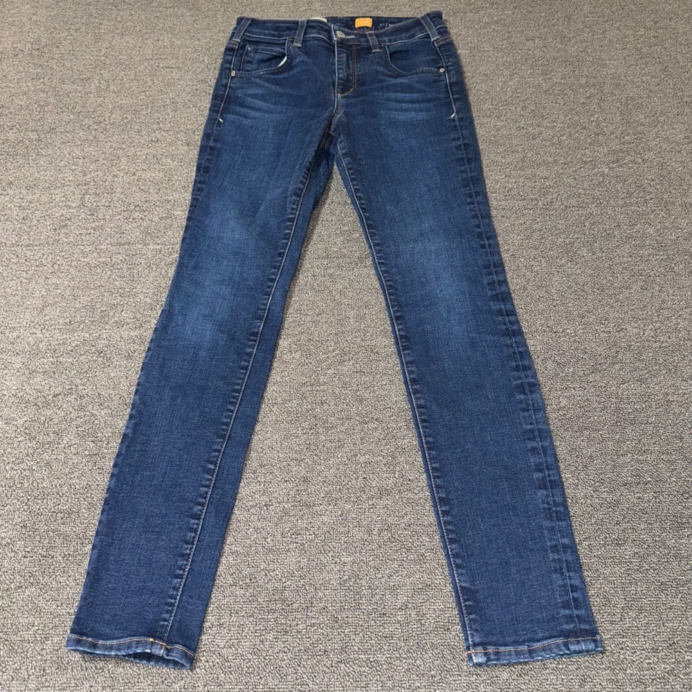 Pilcro and the Letterpress Superscript Skinny Jeans Dark Wash Blue Size 26